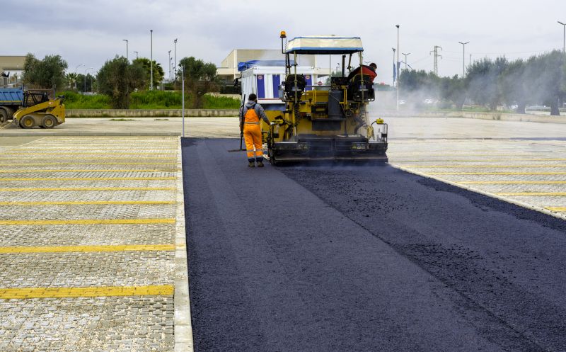 Paving Equipment in Action